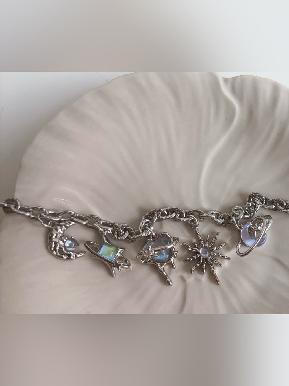 Silver Charm Bracelet stainless
